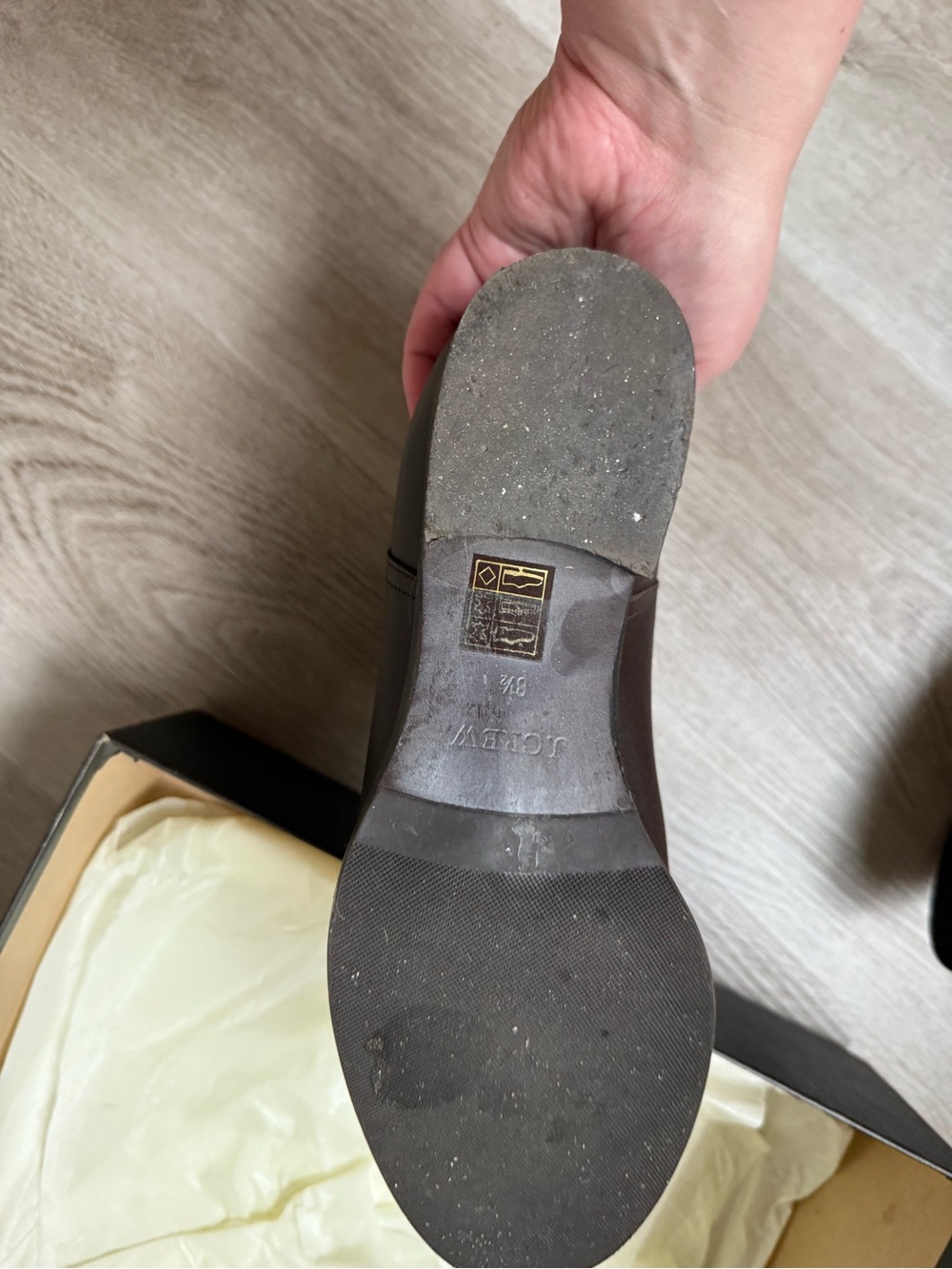 J. Crew Women’s Dark Brown Leather Chelsea Boots - Picture 6 of 7